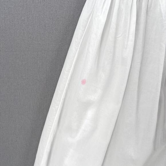 ENZA COSTA Tiered Maxi Skirt Womens XL White Cotton Full Pull On Boho Beachy NEW - Picture 15 of 16